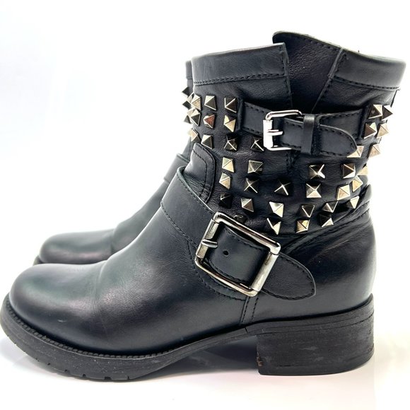 Valentino Garavani Shoes - 🔥🌹SUMMER SALE☀️📛NO OFFERS🔆Valentino Garavani Rockstud Moto Biker Boots 36.5